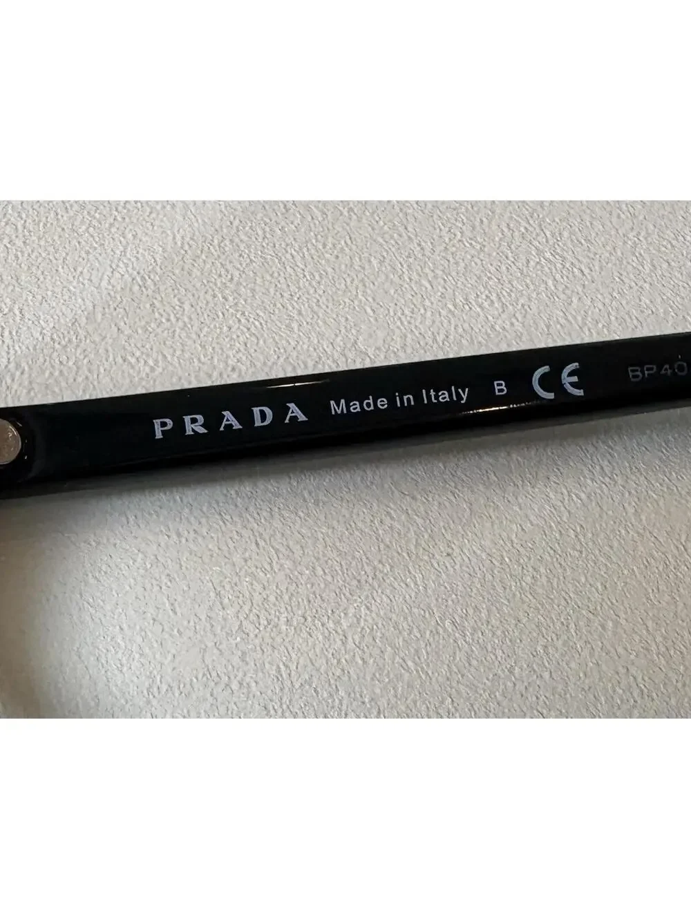 PRADA Eyeglasses VPR 13V 1AB-1O1 53-17 145 Shiny Black Cat-Eye Frames only